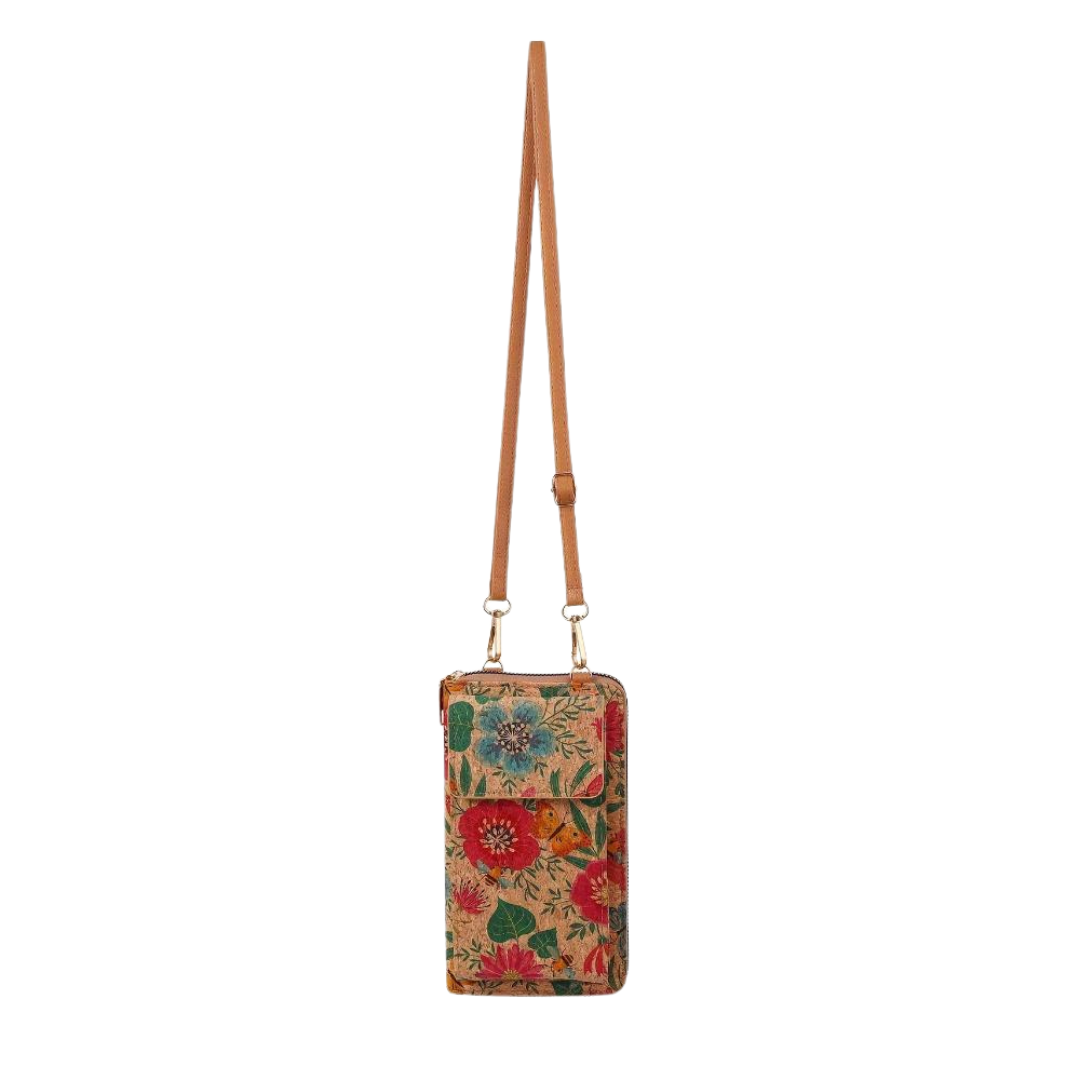 Nina | Borsa a tracolla con motivo floreale in stile boho