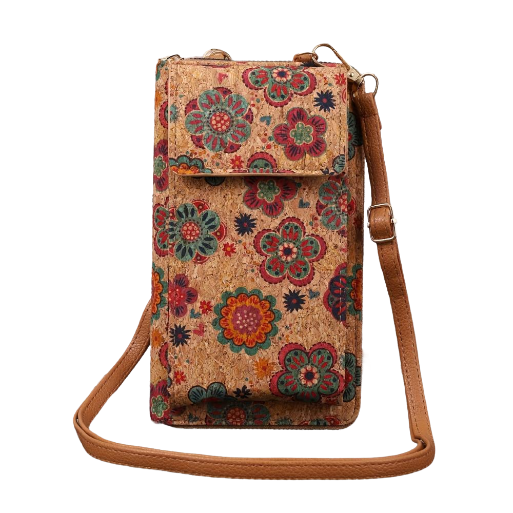Nina | Borsa a tracolla con motivo floreale in stile boho