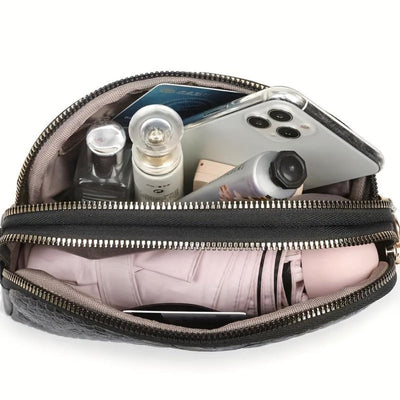 Cora | Bellissima mini borsa a tracolla in similpelle con motivo coccodrillo